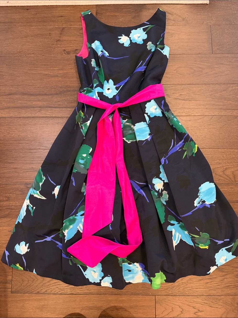 Eliza J Floral Faille Fit & Flare Dress Size 8 - C76